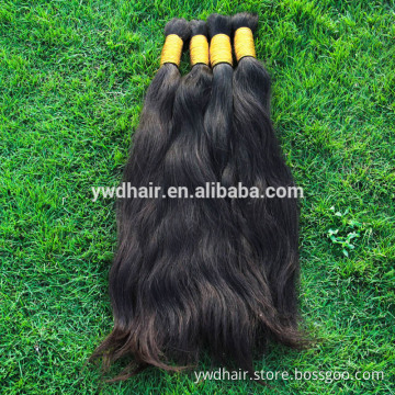 8A 1kg unprocessed 100% virgin brazilian human hair virgin bulk hair ponytail natural human hair